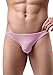 ADORNEVE Men 4 Pack Briefs Breathable Ice Silk Triangle Bikini Underwear
