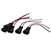 uxcell 5 Pcs DC 12V H11 Headlight Bulb Male Wire Harness Connector Socket Adapters