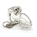 FYJENNICC HT-V3 Chastity Cage | Lightweight Cock Cage | Resin Chastity Devices | Male Chastity Cage | Adult Sex Toy for Men | MagicLockers | 4 Sizes Rings Included | Transparent (Standard)