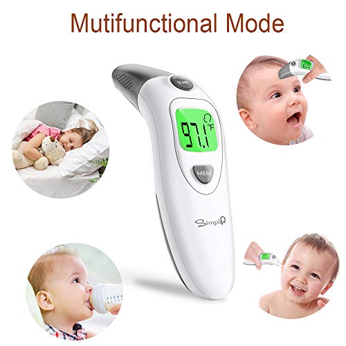 Simplife Baby Forehead and Ear Thermometer for Fever, Infrared Medical Temporal Basal Body Thermometer with Instant Accurate Readings, Suitable for Kids, Toddlers, Infants, Adults ... - Thumbnail 4