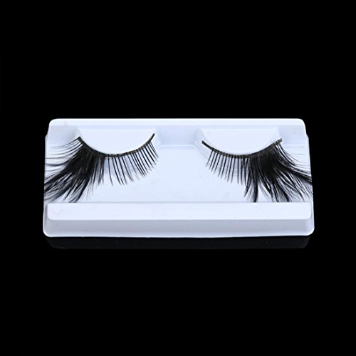 Sunward Sexy Fun Ladies Styles Handmade Reusable Long Thick Fancy Party Feather False Eyelashes Makeup Eye Lashes (Multicolor A) - Thumbnail 3