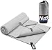 wolfyok 2 Pack Microfiber Travel Sports Towel XL Ultra Absorbent and Quick Drying Swimming Towel (58