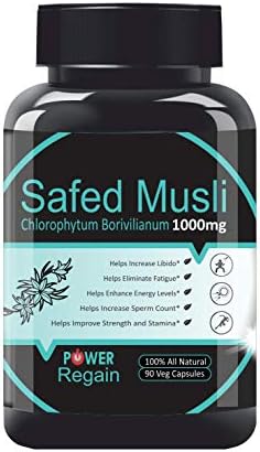 Power Regain-Safed Musli Extract 4:1 1000mg-90 Veg Capsule