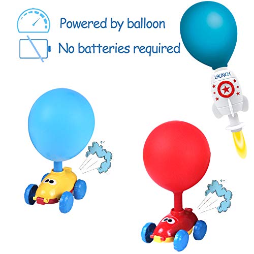 Balloon Powered Cars, Inertial Balloon Car,Balloon launcher Toy Set