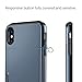 SAMONPOW for iPhone X/XS Case Wallet Card Holder for iPhone 10 Case Wallet Card Holder Heavy Duty Protection Shockproof Anti Scratch Soft Rubber Bumper Phone Case for iPhone X XS 10 5.8 inch Dark Blue