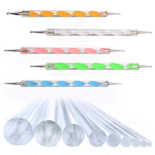 Kabi 14Pcs Dotting Tools & Rock Painting Pen Sets for Embossing Pattern, Coloring, Nail Art, Drawing and Clay Sculpting