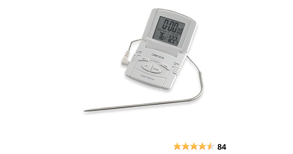 Amazon Com Oneida 31161 Digital Thermometer Timer Instant Read Thermometers Kitchen Dining