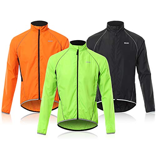 Walmeck- Reflecterend fietsjack voor heren, ademend, lange mouwen, fietsshirt, windmantel, vest, outdoorsportkleding - Image 8