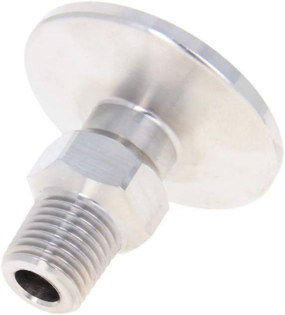 Othmro Sanitary Pipe Fitting 1/4" PT Male Threaded to 1.57" Ferrule Stainless Steel Clamp Fitting, Pack of 2 - Image 4