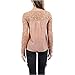 Lisli? Womens Chiffon Lace Crochet Long Sleeve Tee Shirt Casual Blouse Tops (L)