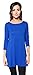 Free to Live 3 Pack Women's Loose Fit Long Elbow Sleeve Jersey Tunics (XL, Rose, Royal Blue, White)