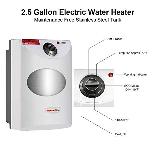 Thermoflow 2.5 Gallons 120 Volt Corded Electric Mini Tank Water Heater