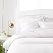 Amazon Brand – Pinzon 400-Thread-Count Egyptian Cotton Sateen Duvet And Sham Set - Full or Queen, Cloud