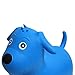 Runyuan Inflatable Jumping Dog for Kids Birthday Party-Ride-on Bouncy Animal Including Pump Space Hopper Toy-Gift for Children