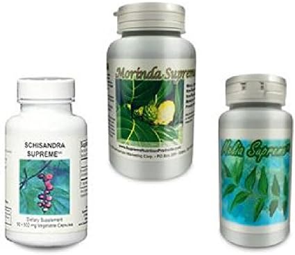 Supreme Nutrition Schisandra Supreme, Morinda Supreme and Melia Supreme Three Pack