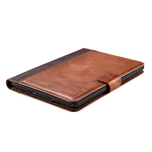Kindle Paperwhite Case, Benuo [Classic Vintage Series] Premium Genuine Leather Case [2 Card Slots], Protective Flip Folio Cover Case [Magnetic Closure] for Amazon Kindle Paperwhite All Versions, Brown