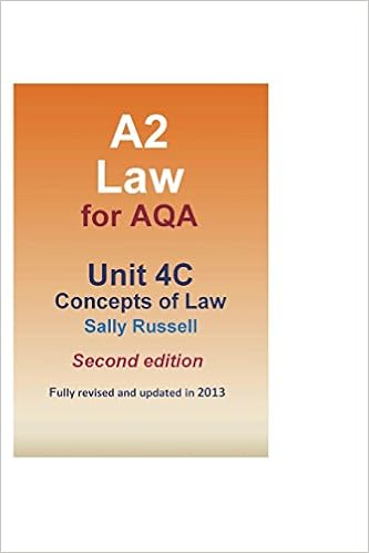 Amazoncom A2 Law For Aqa Unit 4c Concepts Of Law - 