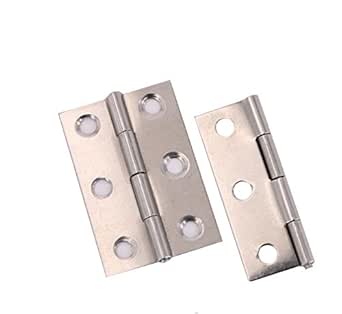 6 bisagras plegables de acero inoxidable para puertas de armario de