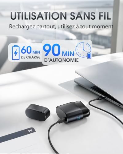 Rasoir Électrique Homme À Grille, Mini Rasoir Voyage 90g