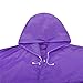 Alotpower Compact Raincoat Lightweight Poncho with Drawstring Hood and Sleeves for Fishing or Camping,Purple