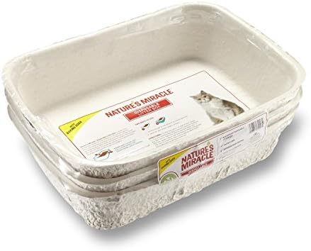 Nature's Miracle Disposable Litter Box with Baking Soda, Regular, 3 Pack, New