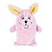 ZippyPaws - Squeakie Buddie No Stuffing Plush Dog Toy - Bunny, Pink