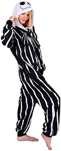 Mcdslrgo Unisex Adult One Piece Pajamas Cartoon Sleepwear Cosplay Costume Halloween Outfit