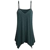 JURTEE Tank Tops for Women, Summer Handkerchief Hem