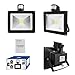 Warmoon LED Motion Sensor Flood Light 30W Outdoor IP65 Waterproof 6500K Daylight White Security Wall lighting With Sensitive Detector for Entryways, Stairs, Porch, Yard, Garage