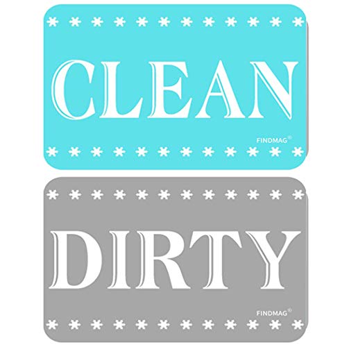 FINDMAG Dishwasher Clean Dirty Sign, Strongest Double Sided Flip Includes