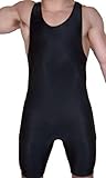 Black Lycra Wrestling Singlet: Youth and Mens sizes, by 4-Time