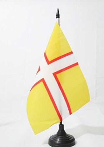 AZ FLAG Dorset New county Table Flag 5'' x 8'', Dorset New county Office Decoration 100% Polyester 21 x 14 cm