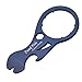 Keychain Multi-Tool 100% Titanium,7-in-1 Multi-Purpose Pocket Tool - Cap Twister,Hex Bit Holder,Flat head screwdriver,Nail puller,Pry bar,Cap Lifter,Lanyard Hole,Everyday Carry (Blue)