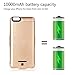 For iphone 6 Plus/7 Plus Battery case , BMK Battery Charging case portable charger Ultra Slim iphone 7 Plus (5.5 inch) -10000mAh Extended Built-in Battery Power Bank (Gold)