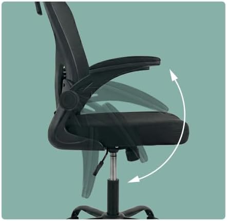 Silla de Oficina giratoria y basculante, Malla Negra