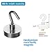 Wsky Strong 65LB Neodymium Magnetic Hooks Set of 4 and Bonus 12 Pound Hook - Great For Your Refrigerator And Other Magnetic Surfaces