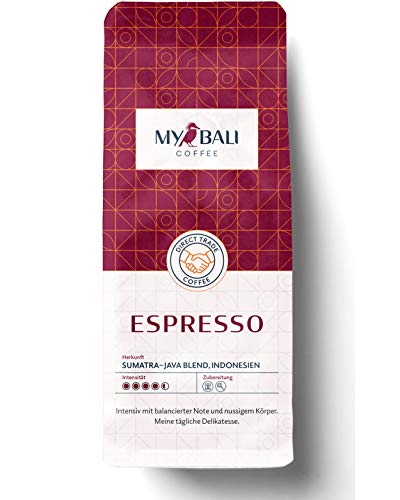 MYBALI COFFEE® Espresso Kaffeebohnen (1kg) - Arabica Bohnen Für Vollautomat Und Siebträger - Perfektes Kaffee Geschenk…