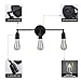 Create for Life 3-Light Vanity Lights Black Wall Sconces Vintage Industrial Rustic Bathroom Wall Lighting