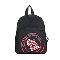 Concept One MLB St Louis Cardinals Offense Mini Backpack, 12-Inch, Black