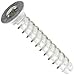 Small Parts 0208LTF Steel Thread Rolling Screw for Plastic, Zinc Plated, 82 Degree Flat Head, Star Drive, #2-28 Thread Size, 1/2