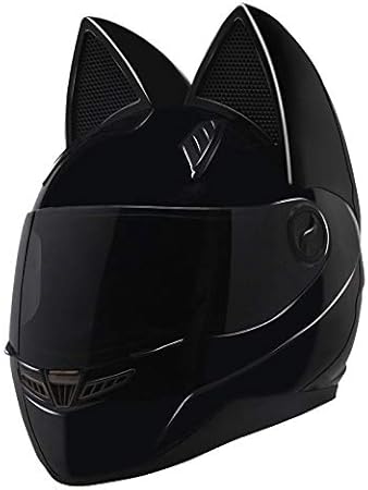 Amazon Fr Hobbyant Nitrinos Casque De Moto Integral Avec Oreilles De Chat Pour Femme 5 Couleurs Taille L Rose