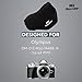 Megagear Olympus OM-D E-M10 Mark III (14-42mm) Ultra Light Neoprene Camera Case, with Carabiner - Black - MG1355