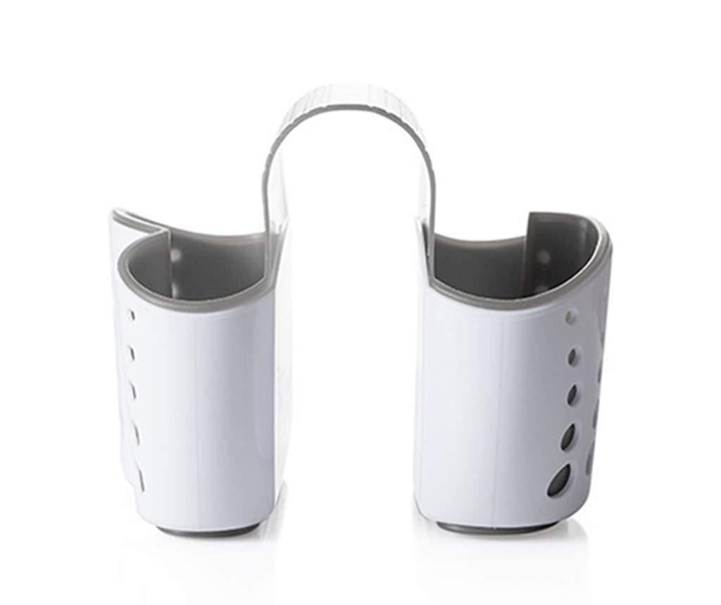 Light Blue Kinteshun Kitchen Sink Caddy Sponge Holder Hang Basket For Scrubber Dish Brush Kitchen Accessories Organizer Dish Racks