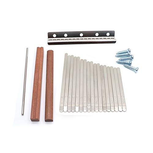 Timiy 17 Key Kalimba DIY Accessory Thumb Piano with Keys Wood Bridge