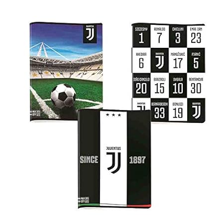Astuccio Juventus Seven 3 Zip - Kit Cancelleria Ufficiale 2021/2022, Nero - Foto 4