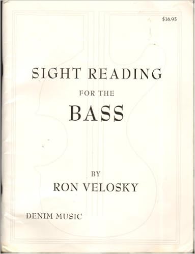 Sight Reading For The Bass Ron Velosky Jr 9780615115085 Amazon Com Books