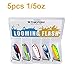 THKFISH Fishing Lures Fishing Spoons Lures Trout Lures for Trout Pike bass Crappie Walleye Color A 5.5g(1/5oz) 5pcs