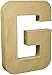Darice 2861-G Paper Mache Letter 12Inx1.5In