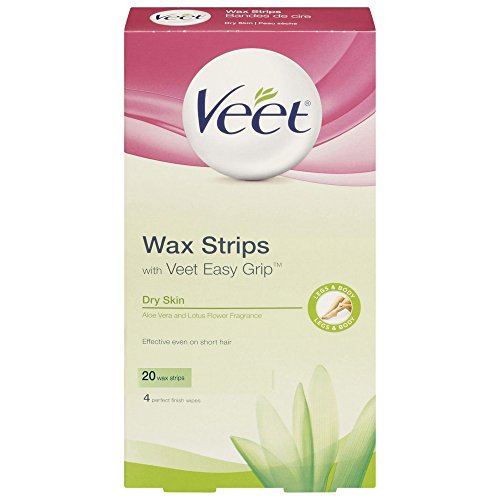 Veet cold wax hair removal strips, normal to dry skin formula