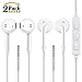Apple Earphones,Zeakko In Ear Earbuds Wired Headphones with Mic Stereo Wired In-Ear Earphones 3.5mm Jack Headphones for iPhone 6 S Plus,Apple,Samsung Galaxy Note Series,Huawei,Lg,Ios,2 Pack Earphones